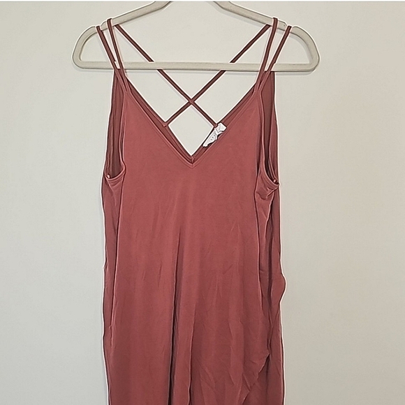 [Lush] Women's High Low Dress in Rust Size Medium - Picture 3 of 8